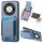 Per Honor X50 5G Custodia per telefono con supporto a portafoglio verticale in fibra di carbonio (blu) Per Honor X50 5G Custodia per telefono con supporto a portafoglio verticale in fibra di carbonio (blu)