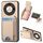 Custodia per telefono con supporto a portafoglio verticale in fibra di carbonio per Honor X50 5G (cachi) Custodia per telefono con supporto a portafoglio verticale in fibra di carbonio per Honor X50 5G (cachi)