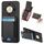 Per Honor X9b Custodia per telefono con supporto a portafoglio verticale in fibra di carbonio (nera) Per Honor X9b Custodia per telefono con supporto a portafoglio verticale in fibra di carbonio (nera)
