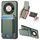 Custodia per telefono con supporto a portafoglio verticale in fibra di carbonio per Honor X9b (verde) Custodia per telefono con supporto a portafoglio verticale in fibra di carbonio per Honor X9b (verde)