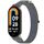 Per cinturino per orologio Xiaomi Mi Band 8 con chiusura a strappo in nylon e anello (verde grigio) Per cinturino per orologio Xiaomi Mi Band 8 con chiusura a strappo in nylon e anello (verde grigio)