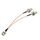 Connettore coassiale per filo RG316 da 30 cm BNC maschio a doppio BNC femmina