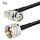 Cavo coassiale maschio BNC da 1 m ad angolo retto a UHF PL259 maschio RG58 Cavo coassiale maschio BNC da 1 m ad angolo retto a UHF PL259 maschio RG58