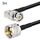 Cavo coassiale maschio BNC ad angolo retto da 3 m a UHF PL259 maschio RG58