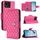 Custodia per telefono in pelle con texture ultra rombica per Asus Zenfone 11 con cordino (rosa rosso) Custodia per telefono in pelle con texture ultra rombica per Asus Zenfone 11 con cordino (rosa rosso)