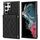 Per Samsung Galaxy S22 Ultra 5G Custodia per telefono con custodia per carta con texture rombica e cordino lungo (nero) Per Samsung Galaxy S22 Ultra 5G Custodia per telefono con custodia per carta con texture rombica e cordino lungo (nero)