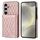 Per Samsung Galaxy S24 5G Custodia per telefono con trama rombica e cordino lungo (oro rosa) Per Samsung Galaxy S24 5G Custodia per telefono con trama rombica e cordino lungo (oro rosa)