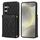 Per Samsung Galaxy S24+ 5G Custodia per telefono con custodia per carta con trama rombica e cordino lungo (nero) Per Samsung Galaxy S24+ 5G Custodia per telefono con custodia per carta con trama rombica e cordino lungo (nero)