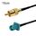 Cavo adattatore RF coassiale RCA maschio a Fakra Z maschio RG174 da 15 cm