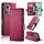 Per OPPO Reno11 5G Custodia per telefono in pelle smerigliata magnetica con fibbia laterale globale (vino rosso) Per OPPO Reno11 5G Custodia per telefono in pelle smerigliata magnetica con fibbia laterale globale (vino rosso)