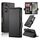 Per Samsung Galaxy S24 5G Custodia per telefono in pelle smerigliata magnetica con fibbia laterale (nero)
