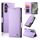 Custodia per telefono in pelle smerigliata magnetica con fibbia laterale per Samsung Galaxy S24 5G (viola) Custodia per telefono in pelle smerigliata magnetica con fibbia laterale per Samsung Galaxy S24 5G (viola)