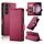 Custodia per telefono in pelle smerigliata magnetica con fibbia laterale per Samsung Galaxy S23 5G (vino rosso) Custodia per telefono in pelle smerigliata magnetica con fibbia laterale per Samsung Galaxy S23 5G (vino rosso)