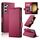 Custodia per telefono in pelle smerigliata magnetica con fibbia laterale per Samsung Galaxy S23+ 5G (vino rosso) Custodia per telefono in pelle smerigliata magnetica con fibbia laterale per Samsung Galaxy S23+ 5G (vino rosso)