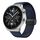 Cinturino per orologio in pelle siliconica con fibbia nera magnetica da 22 mm (blu notte) Cinturino per orologio in pelle siliconica con fibbia nera magnetica da 22 mm (blu notte)