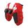 Per Sony PS5 Custodia protettiva per gamepad in silicone colorato con giunture senza tappi bilancieri (rosso nero)