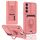 Custodia per telefono in silicone con porta carte magnetica scorrevole Camshield per Samsung Galaxy S22 Ultra 5G (rosa) Custodia per telefono in silicone con porta carte magnetica scorrevole Camshield per Samsung Galaxy S22 Ultra 5G (rosa)