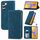 Per vivo V40 SE Custodia per telefono in pelle con vibrazione magnetica retrò Skin Feel (blu) Per vivo V40 SE Custodia per telefono in pelle con vibrazione magnetica retrò Skin Feel (blu)