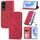 Per Honor 90 Lite Custodia per telefono in pelle con vibrazione magnetica retrò Skin Feel (rossa) Per Honor 90 Lite Custodia per telefono in pelle con vibrazione magnetica retrò Skin Feel (rossa)