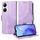 Custodia per telefono in pelle stellata con rombo goffrato per vivo Y35M+ / Y35+ / Y27 4G (viola) Custodia per telefono in pelle stellata con rombo goffrato per vivo Y35M+ / Y35+ / Y27 4G (viola)