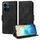 Per vivo Y77 5G / iQOO Z6 Lite Custodia per telefono in pelle con motivo a rombi e stelle in rilievo globale (nero) Per vivo Y77 5G / iQOO Z6 Lite Custodia per telefono in pelle con motivo a rombi e stelle in rilievo globale (nero)