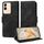 Custodia per telefono in pelle stellata con rombo in rilievo globale per vivo Y200 / V29E (nera) Custodia per telefono in pelle stellata con rombo in rilievo globale per vivo Y200 / V29E (nera)