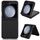 Custodia per PC in pelle PU per Samsung Galaxy Z Flip6 (nera)