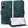 Custodia per telefono in pelle stellata con rombo goffrato per Honor 50 5G (verde)