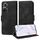 Custodia per telefono in pelle stellata con rombo goffrato per Honor 50 5G (nera) Custodia per telefono in pelle stellata con rombo goffrato per Honor 50 5G (nera)