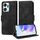 Custodia per telefono in pelle stellata con rombo in rilievo per Honor X7a 4G / Play7T (nera) Custodia per telefono in pelle stellata con rombo in rilievo per Honor X7a 4G / Play7T (nera)