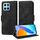 Per Honor X8 5G / X8a 5G Custodia per telefono in pelle con motivo a rombi in rilievo e stelle (nero) Per Honor X8 5G / X8a 5G Custodia per telefono in pelle con motivo a rombi in rilievo e stelle (nero)