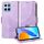 Custodia per telefono in pelle stellata con rombo goffrato per Honor X8 5G / X8a 5G (viola) Custodia per telefono in pelle stellata con rombo goffrato per Honor X8 5G / X8a 5G (viola)