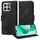 Custodia per telefono in pelle stellata con rombo goffrato per Honor X8b (nera) Custodia per telefono in pelle stellata con rombo goffrato per Honor X8b (nera)
