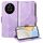 Custodia per telefono in pelle stellata con rombo goffrato per Honor X30 / X40 GT (viola) Custodia per telefono in pelle stellata con rombo goffrato per Honor X30 / X40 GT (viola)
