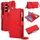 Per Samsung Galaxy S24 5G Custodia a tracolla multifunzionale in pelle con anello a tracolla (rossa) Per Samsung Galaxy S24 5G Custodia a tracolla multifunzionale in pelle con anello a tracolla (rossa)