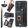 Per Honor X8b Custodia per telefono a portafoglio multi-card RFID con anello retro skin-feel (nero) Per Honor X8b Custodia per telefono a portafoglio multi-card RFID con anello retro skin-feel (nero)
