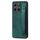 Custodia per telefono posteriore in pelle con supporto per cinturino retrò per Honor X6a (verde) Custodia per telefono posteriore in pelle con supporto per cinturino retrò per Honor X6a (verde)