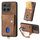 Custodia per cellulare in pelle pieghevole con portafoglio retrò per Honor X6a con cinturino (marrone) Custodia per cellulare in pelle pieghevole con portafoglio retrò per Honor X6a con cinturino (marrone)