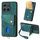 Custodia per cellulare in pelle pieghevole con portafoglio retrò per Honor X6a con cinturino (verde) Custodia per cellulare in pelle pieghevole con portafoglio retrò per Honor X6a con cinturino (verde)