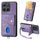 Custodia per cellulare in pelle pieghevole con portafoglio per carte retrò per Honor X6a con cinturino (viola) Custodia per cellulare in pelle pieghevole con portafoglio per carte retrò per Honor X6a con cinturino (viola)