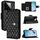 Per Xiaomi 14 Custodia per telefono in pelle con texture rombica e cordino (nero) Per Xiaomi 14 Custodia per telefono in pelle con texture rombica e cordino (nero)