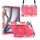 Per iPad Air 11 2024 Maniglia con impugnatura Custodia in silicone ibrido per PC Tablet con cinturino (Camouflage Rose Red) Per iPad Air 11 2024 Maniglia con impugnatura Custodia in silicone ibrido per PC Tablet con cinturino (Camouflage Rose Red)