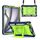 Per iPad Air 11 2024 Maniglia con impugnatura Custodia ibrida in silicone per tablet PC con cinturino (giallo blu scuro verde) Per iPad Air 11 2024 Maniglia con impugnatura Custodia ibrida in silicone per tablet PC con cinturino (giallo blu scuro verde)