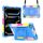Per iPad Pro 11 2024 Custodia con impugnatura in silicone ibrida per tablet PC con cinturino (blu mimetico) Per iPad Pro 11 2024 Custodia con impugnatura in silicone ibrida per tablet PC con cinturino (blu mimetico)