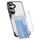 Per Samsung Galaxy S23 FE 5G Porta carte Custodia per telefono in TPU ibrido acrilico (nero trasparente) Per Samsung Galaxy S23 FE 5G Porta carte Custodia per telefono in TPU ibrido acrilico (nero trasparente)