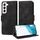 Custodia per telefono in pelle stellata con rombo goffrato per Samsung Galaxy S22+ 5G (nera) Custodia per telefono in pelle stellata con rombo goffrato per Samsung Galaxy S22+ 5G (nera)