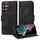 Custodia per telefono in pelle stellata con rombo goffrato per Samsung Galaxy S22 Ultra 5G (nera) Custodia per telefono in pelle stellata con rombo goffrato per Samsung Galaxy S22 Ultra 5G (nera)