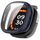 Per Fitbit Ace LTE PC + Pellicola in vetro temperato Custodia protettiva per orologio integrata (blu inchiostro) Per Fitbit Ace LTE PC + Pellicola in vetro temperato Custodia protettiva per orologio integrata (blu inchiostro)