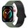 Per Huawei Watch Fit3 cinturino per orologio magnetico in silicone bicolore con fibbia colorata (verde scuro nero)