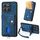Per Honor X8b Retro Card Wallet Fold Custodia in pelle per telefono con cinturino (blu) Per Honor X8b Retro Card Wallet Fold Custodia in pelle per telefono con cinturino (blu)